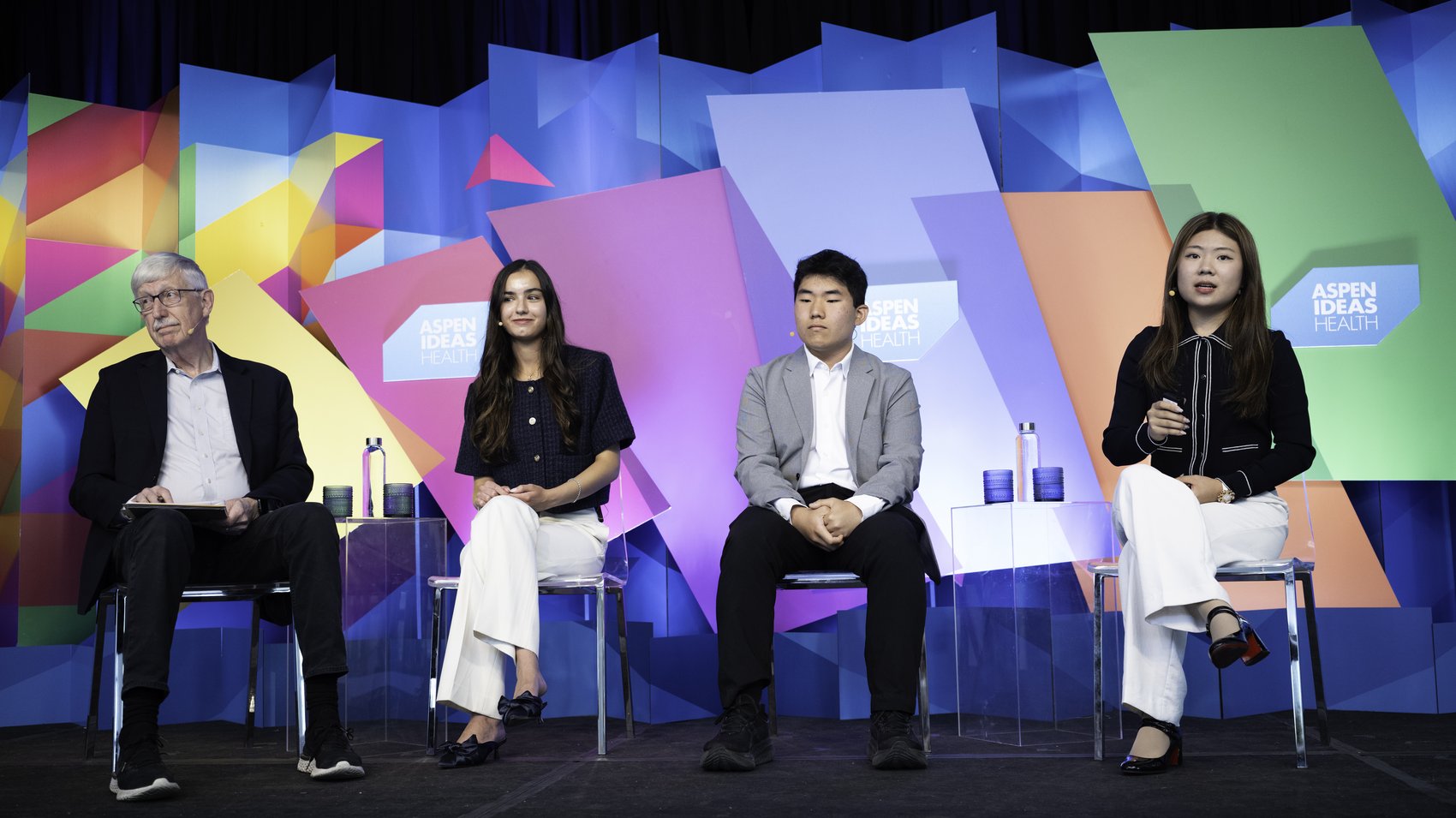 The full Gen Z Superstars panel on stage at Aspen Ideas: Health